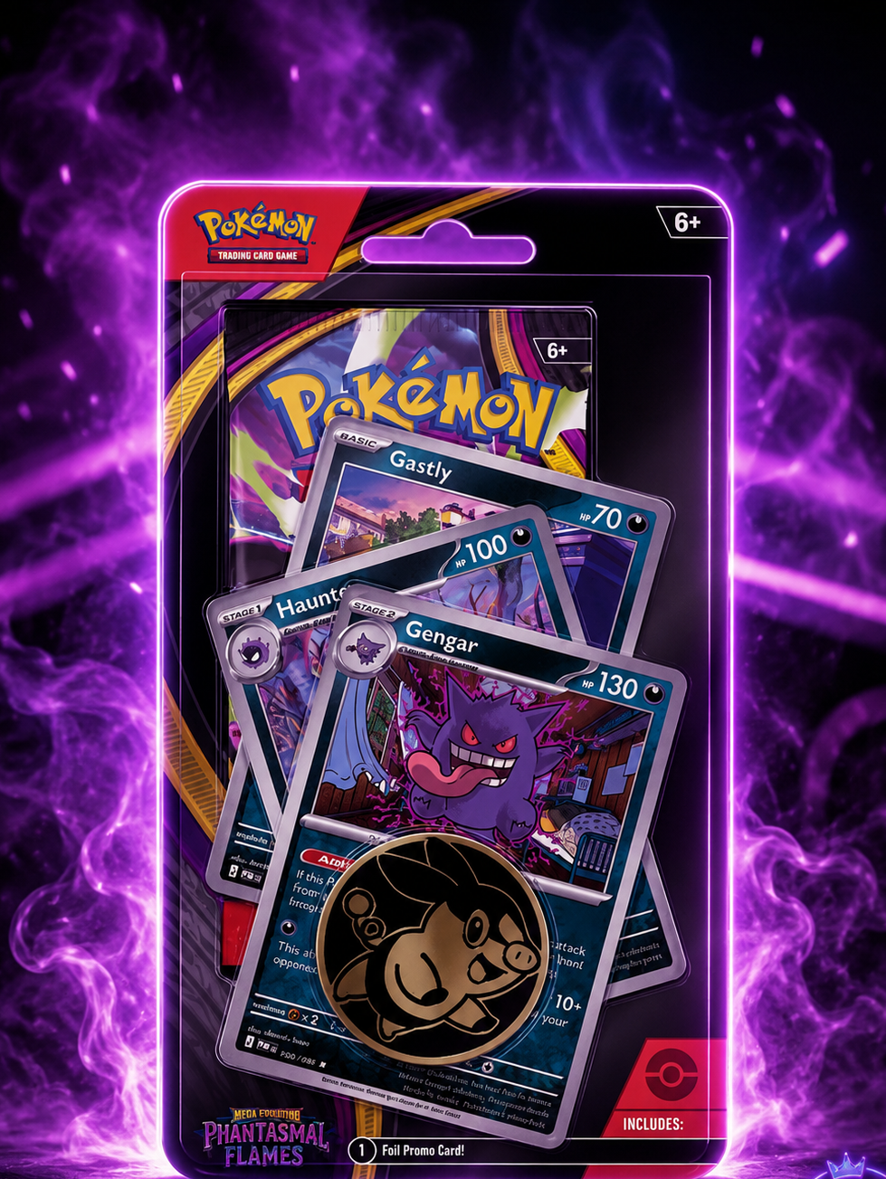 Pokémon TCG Mega Evolution Phantasmal Flames Booster Pack met Charizard artwork