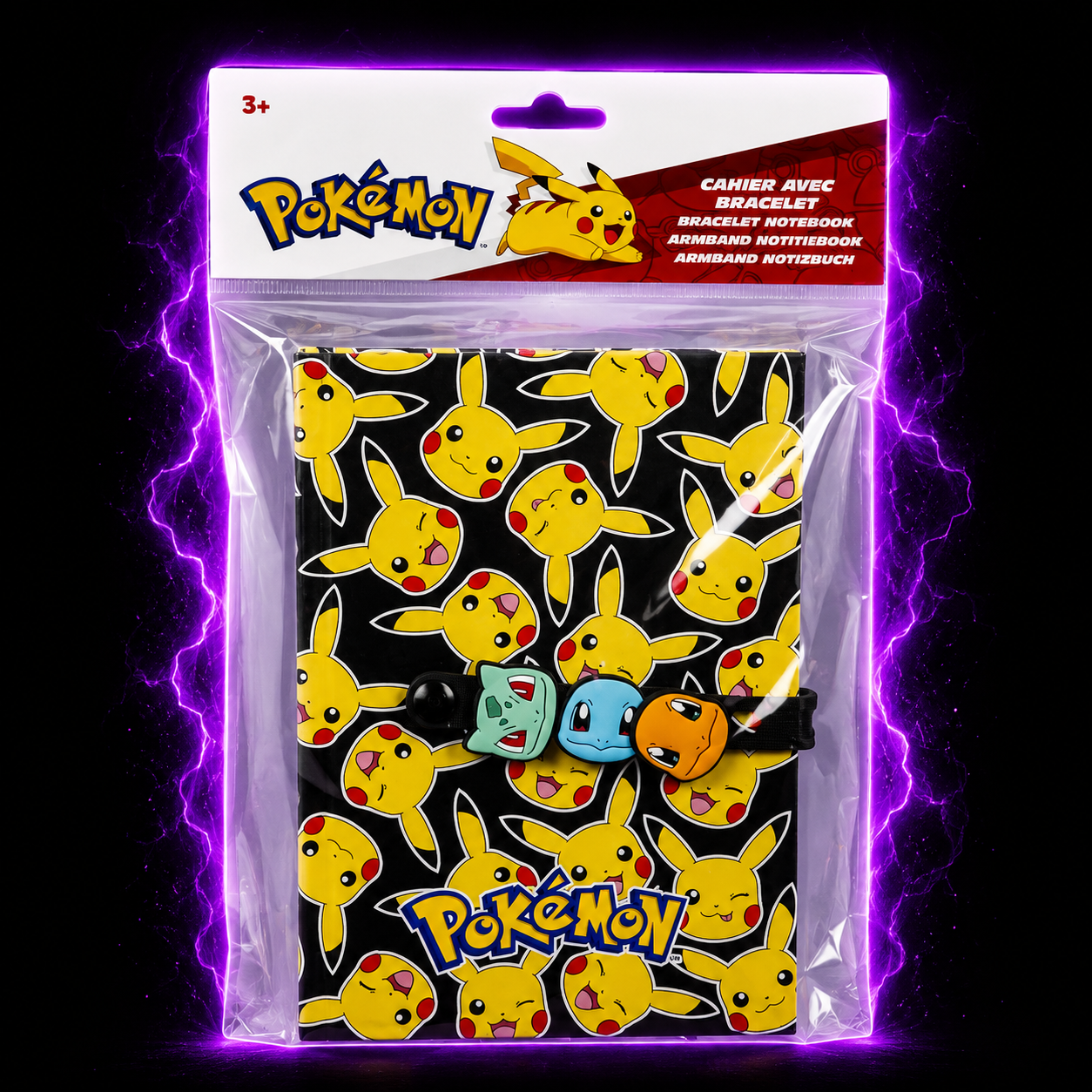 Pokémon Pikachu Notitieboek met Armband – Officiële Pokémon Gift Set