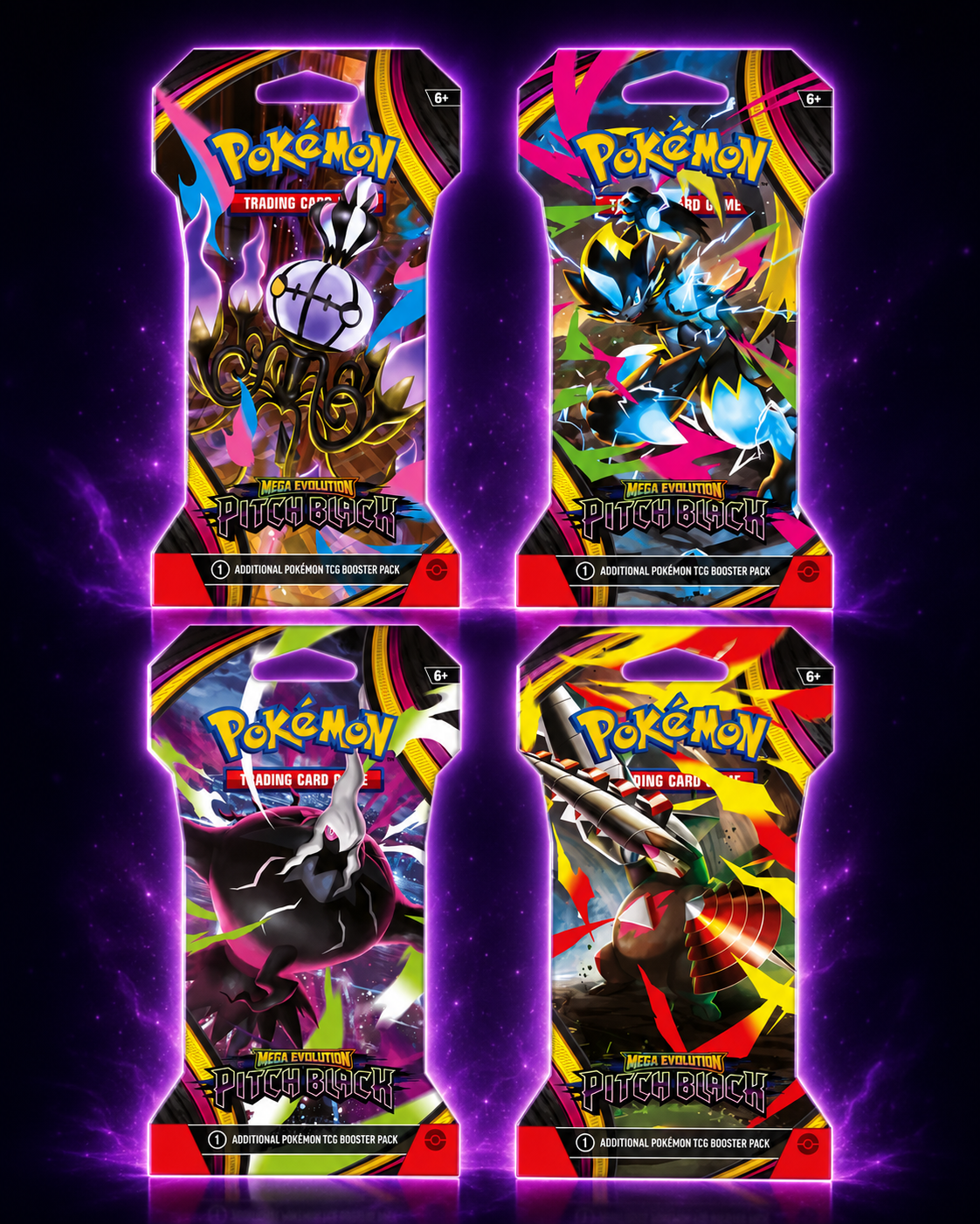 Pokémon Pitch Black Sleeved Booster | TCGvanEs